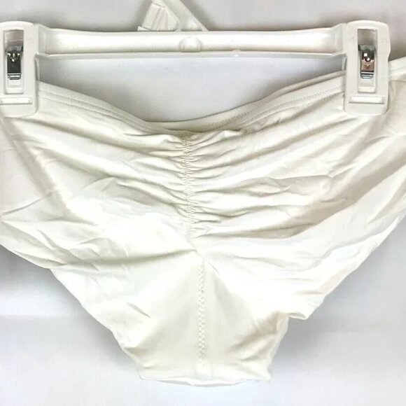 Michael Kors, Women’s White Cheeky Bikini Bottom, Size Extra Small - Picture 4 of 5